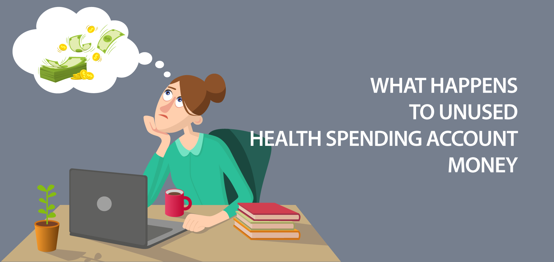 What happens to unused health spending account money